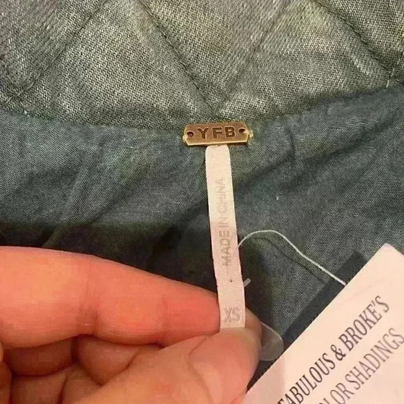 Young Fabulous & Broke Walker Quilted jacket -Oversized XS - can fit up to Sz M - Picture 7 of 7